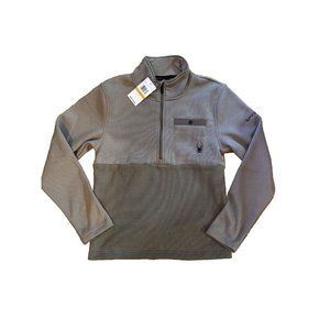 Spyder Men's Outbound 1/4 Zip Sweater, Size Small Color Gray New with tags